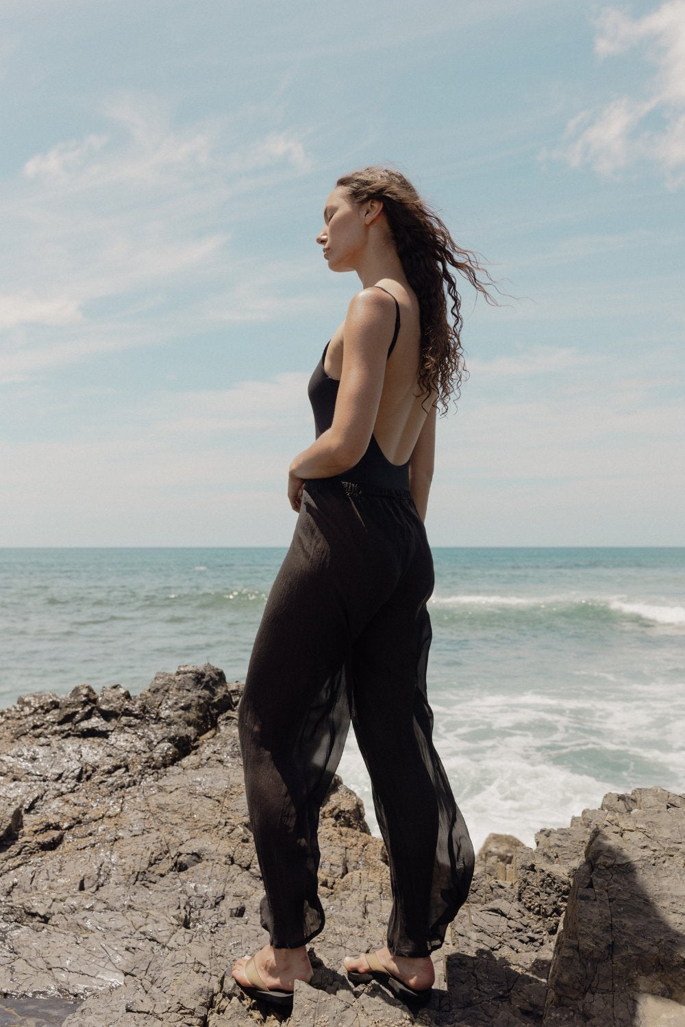 La Tribe x Lawrence Collaboration - Sol One Piece - True Black & Natural Pearl